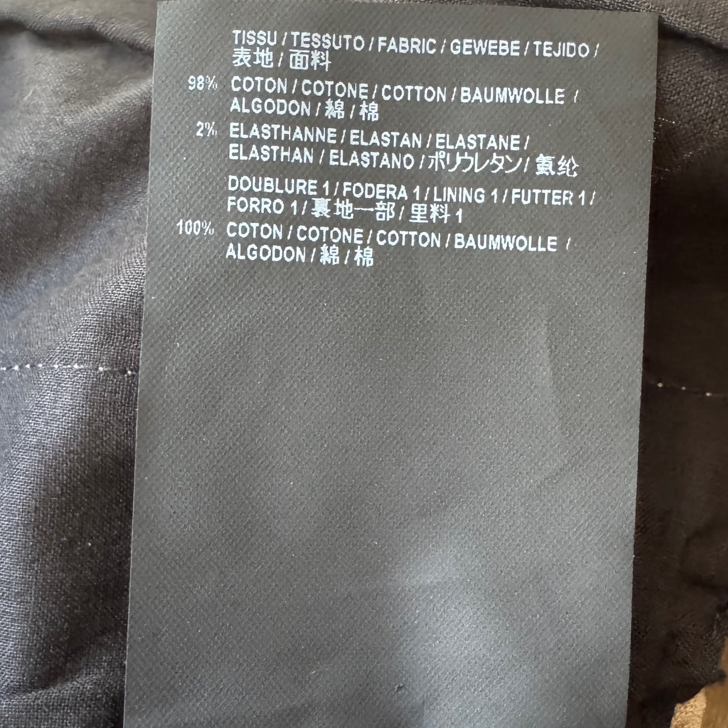 SAINT LAURENT - SHORT LIGHT BROWN COTTON SIZE 42 FR
