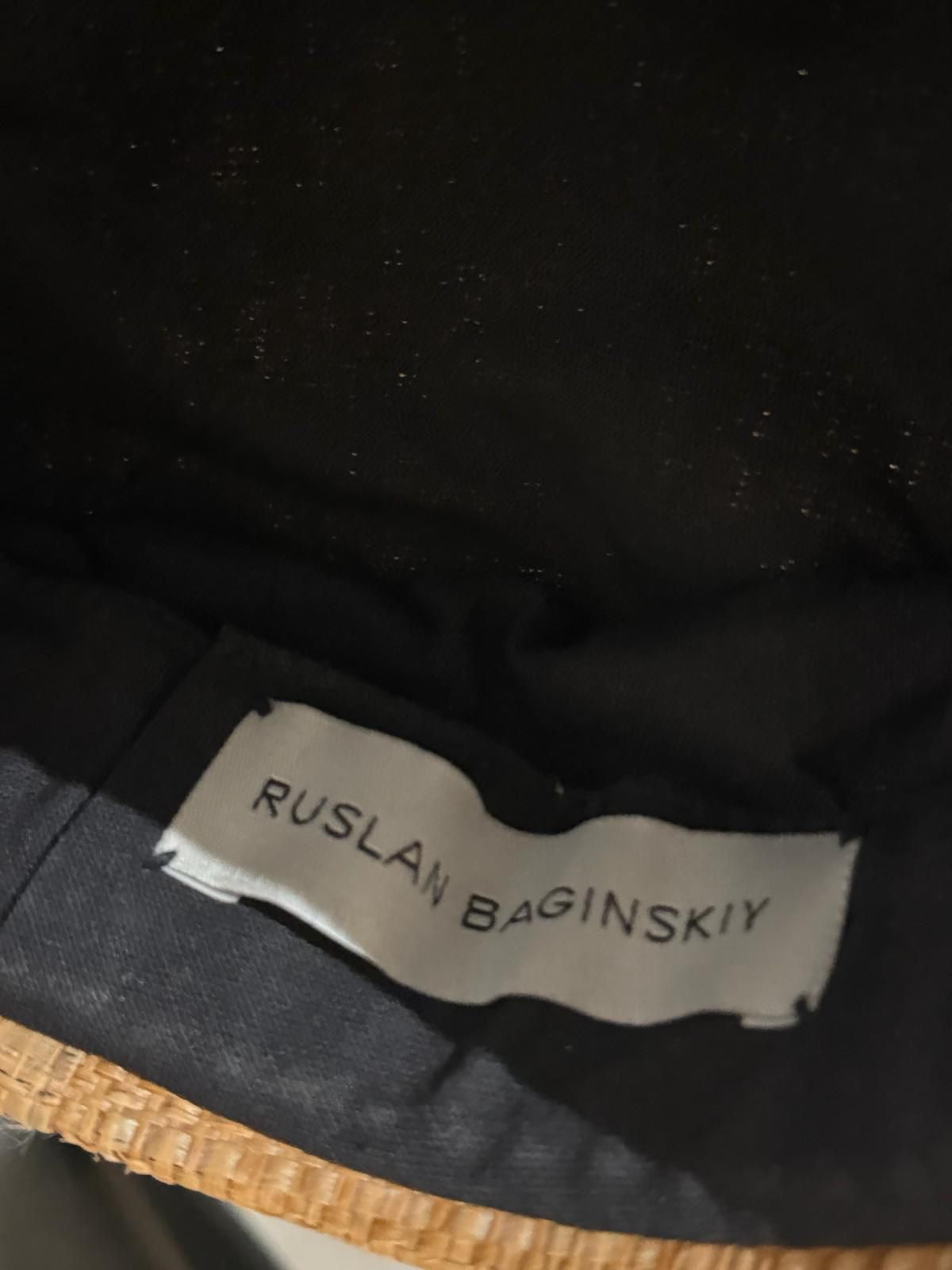 RUSLAN BAGINSKYI - HAT GAVROCHE STRAW SIZE 54CM