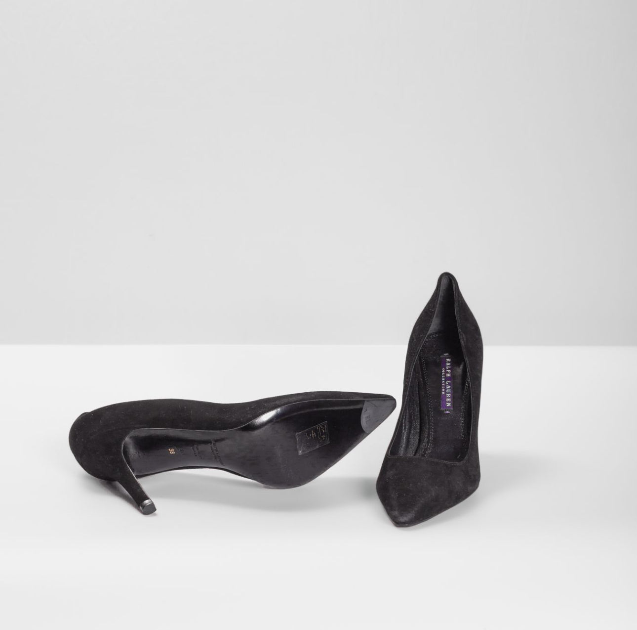 RALPH LAURENT - *BRAND NEW* PUMPS SUÈDE BLACK SIZE 38 EU