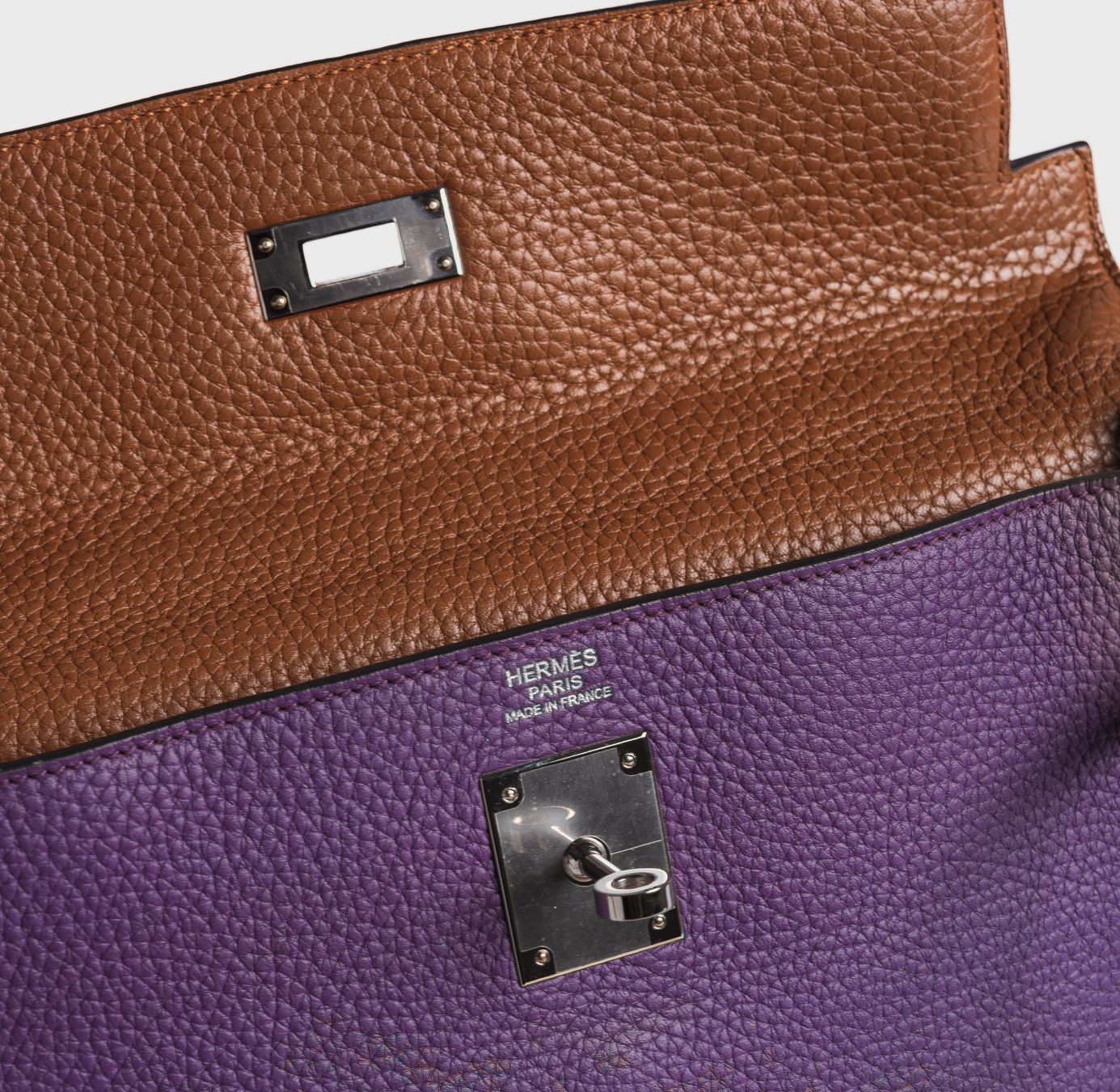 HERMÈS - BAG KELLY 32 ARLEQUIN CLEMENCE LEATHER