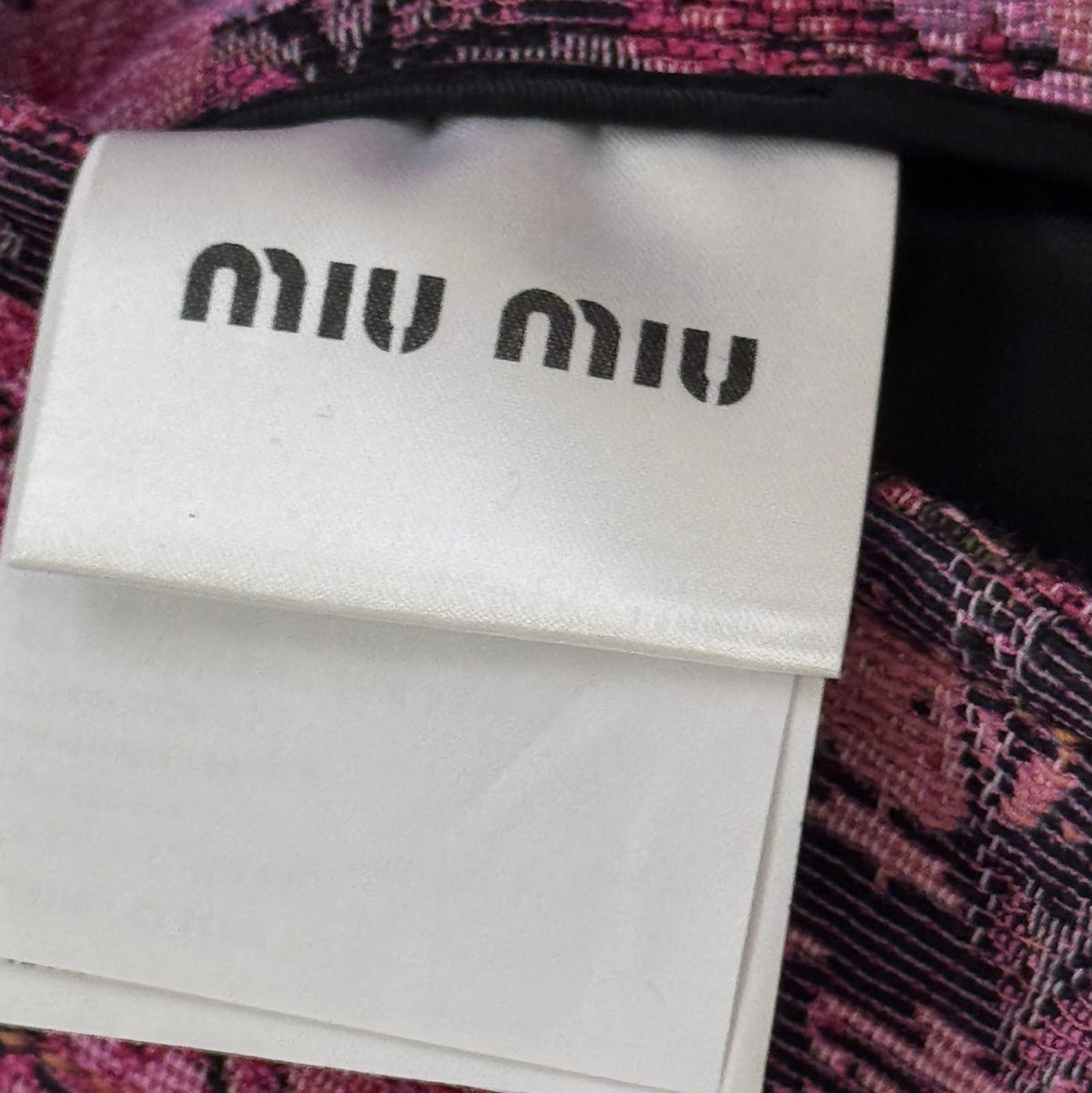 MIU MIU - SKIRT MIDI MULTICOLOR PINK FLAMINGO SIZE 38 IT