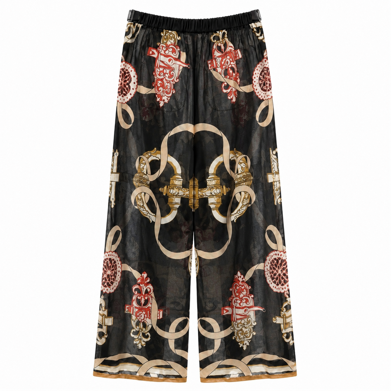 HERMÈS - *COLLECTION 2026* TROUSERS FERRONNERIE PRINTED SIZE 36 FR