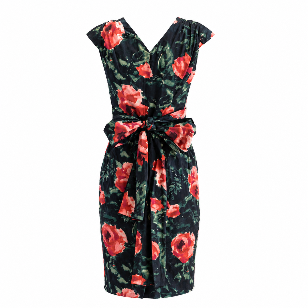 DOLCE & GABBANA - DRESS MIDI FLORAL PRINT SIZE 38 IT