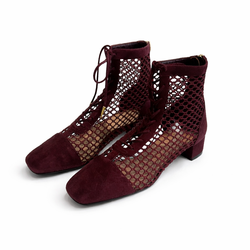 DIOR - *BRAND NEW* BOOTIES NAUGHTLY-D BORDEAUX SIZE 37,5 EU