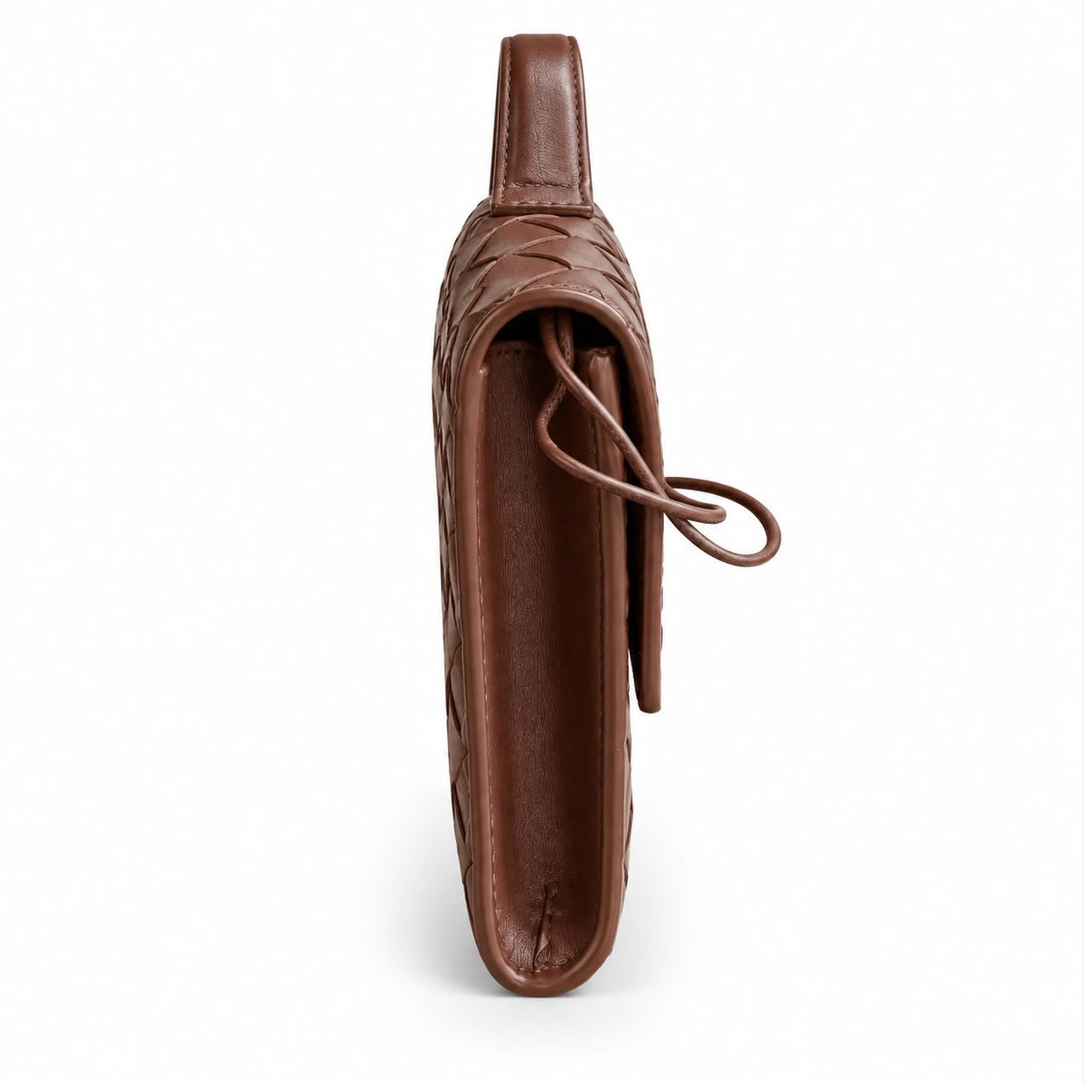 BOTTEGA VENETA - CLUTCH ANDIAMO BROWN LAMBSKIN
