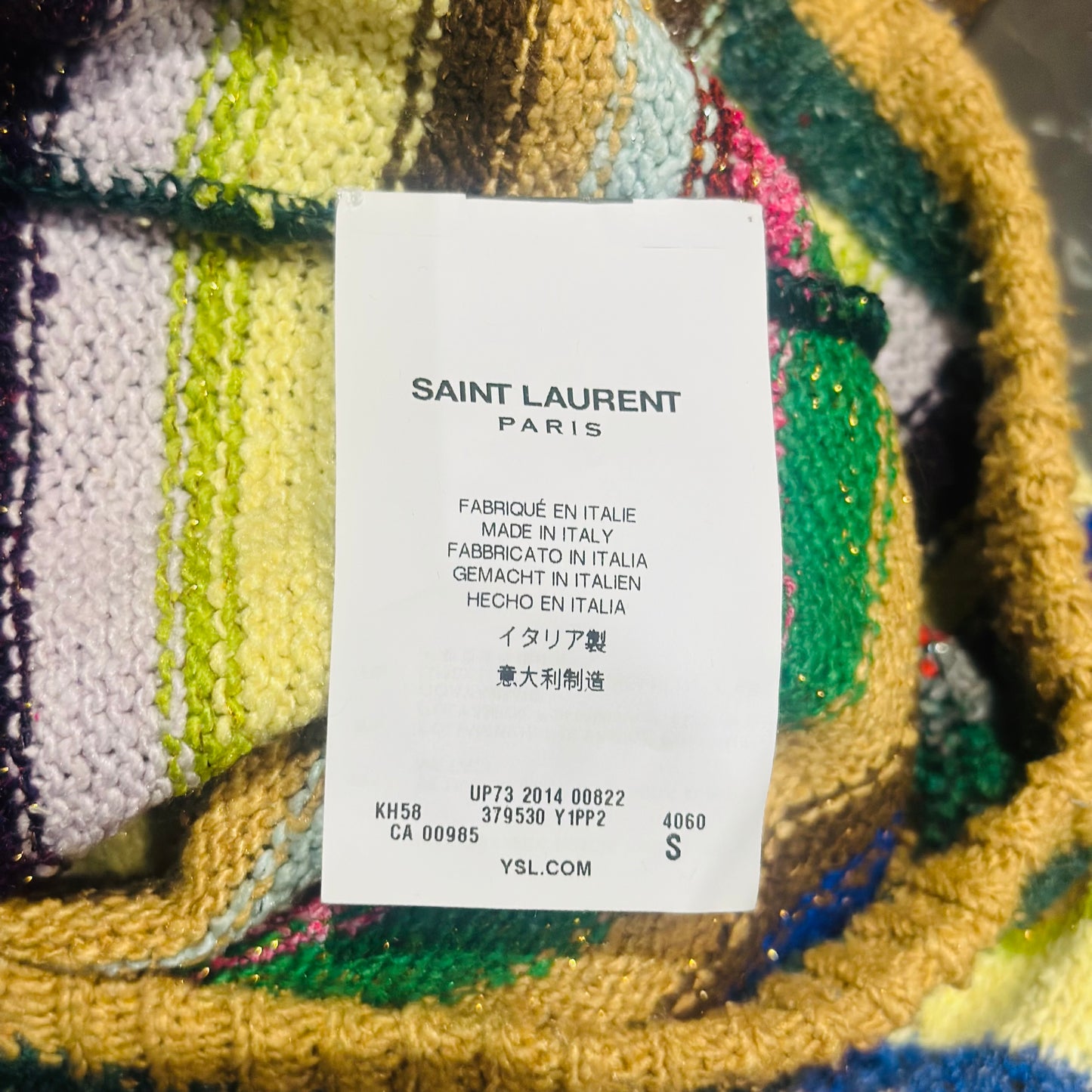 SAINT LAURENT - SWEATER STRIPES MULTICOLOR SIZE S