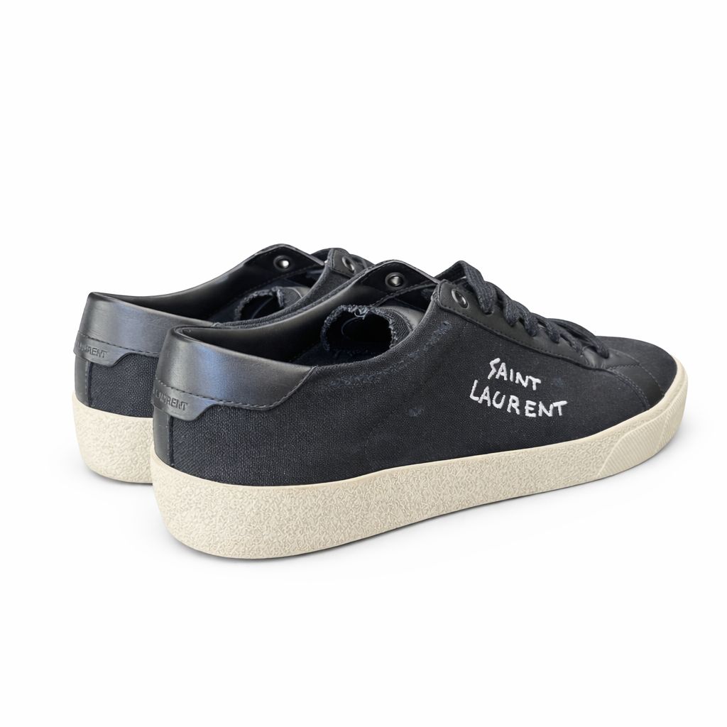 SAINT LAURENT - SNEAKERS COURT CLASSIC SL/06 BLACK CANVAS SIZE 41 EU