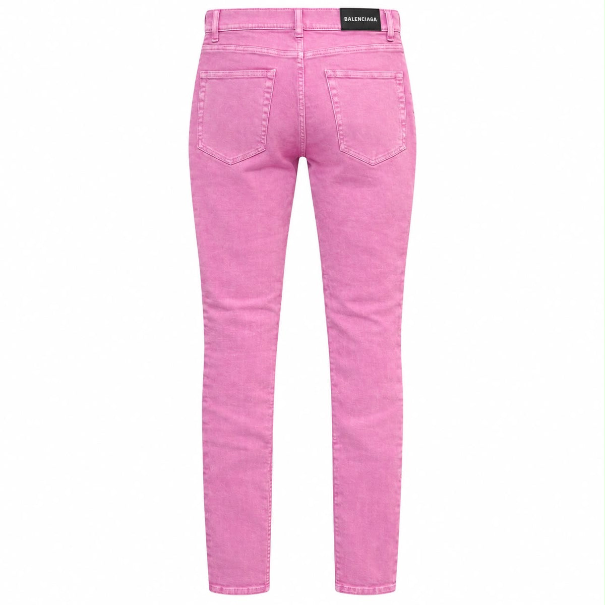 BALENCIAGA - JEANS DENIM SKINNY PINK STRETCH COTTON SIZE 27
