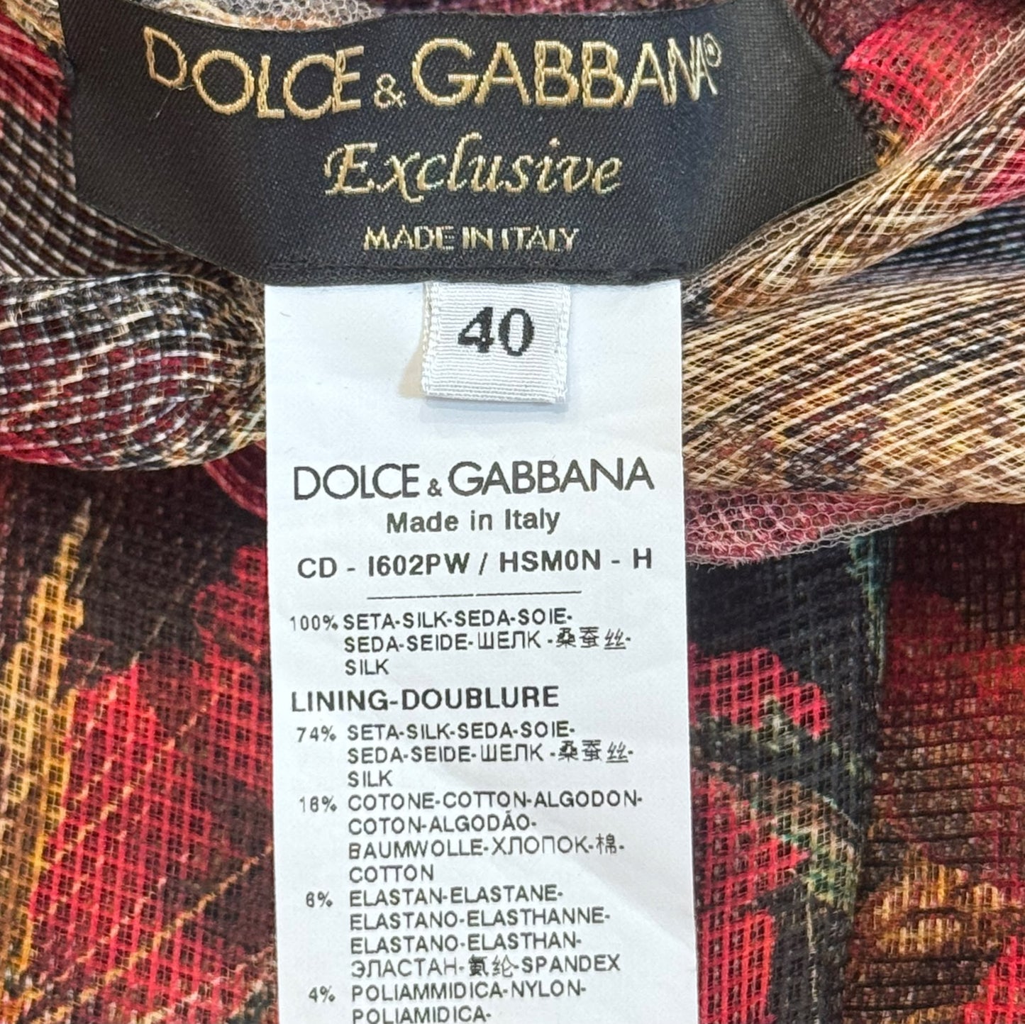 DOLCE & GABBANA - *EXCLUSIVE* MAXI DRESS POPPY PRINT SIZE 40 IT