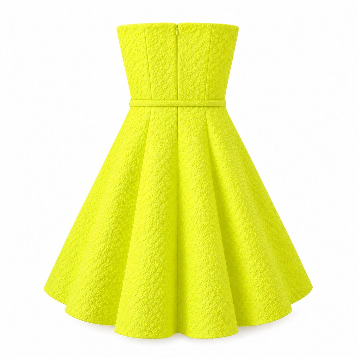 DIOR - DRESS COCKTAIL LEOPARD PRINT YELLOW SIZE 36 FR