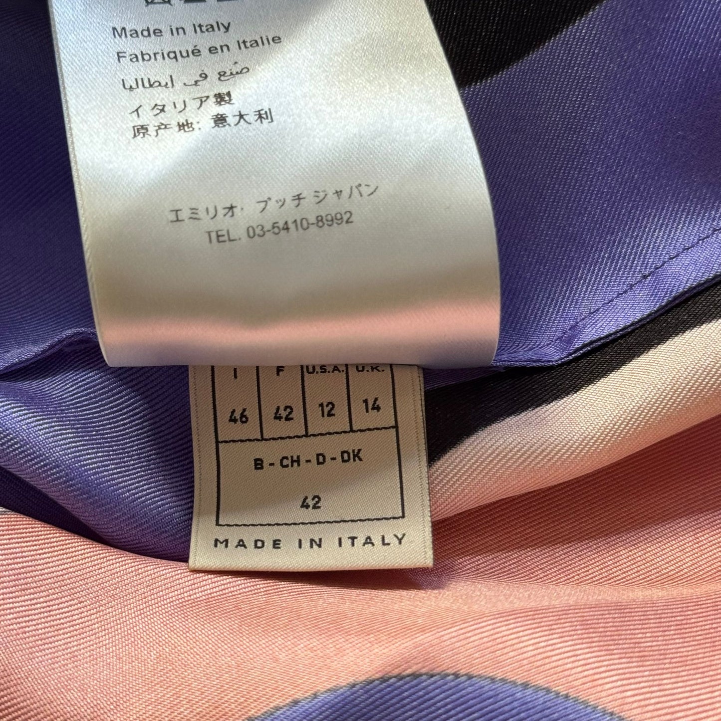 EMILIO PUCCI - MAXI DRESS SILK MULTICOLOR SIZE 42 FR