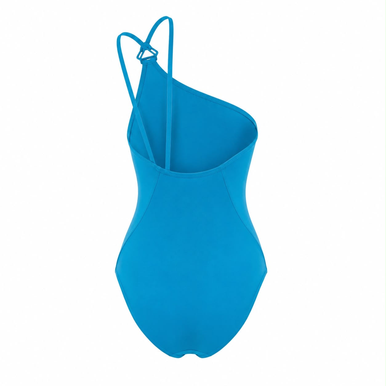 HERMÈS - SWIMSUIT ONE-SHOULDER TURQUOISE ASYMMETRIC SIZE 34 FR