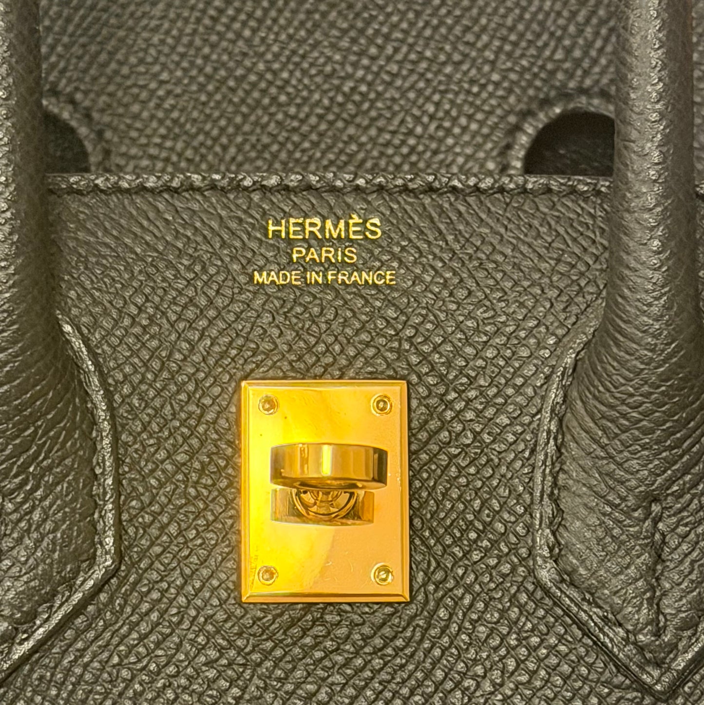 HERMÈS BIRKIN 25 BLACK EPSOM LEATHER GOLD HARDWARE