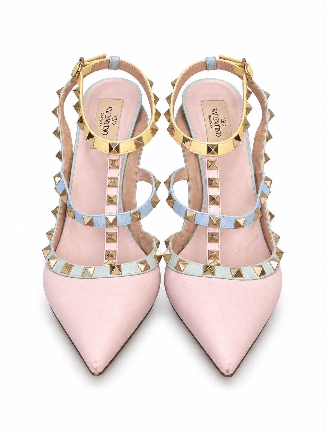 VALENTINO - PUMPS ROCKSTUD ANKLE STRAP SIZE 40,5 EU
