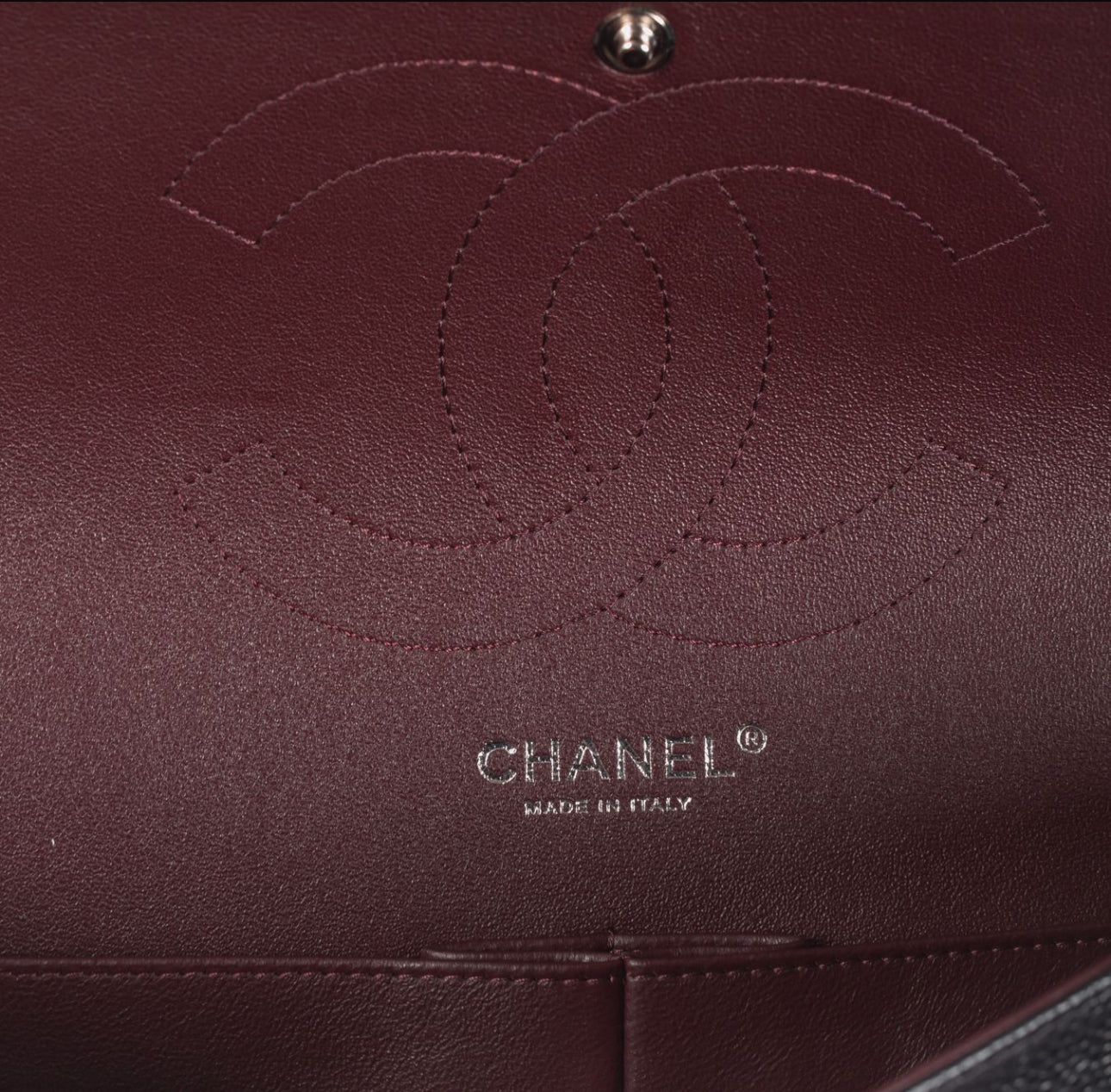 CHANEL - BAG TIMELESS LARGE BLACK CAVIAR LEATHER SILVER HARDWARE