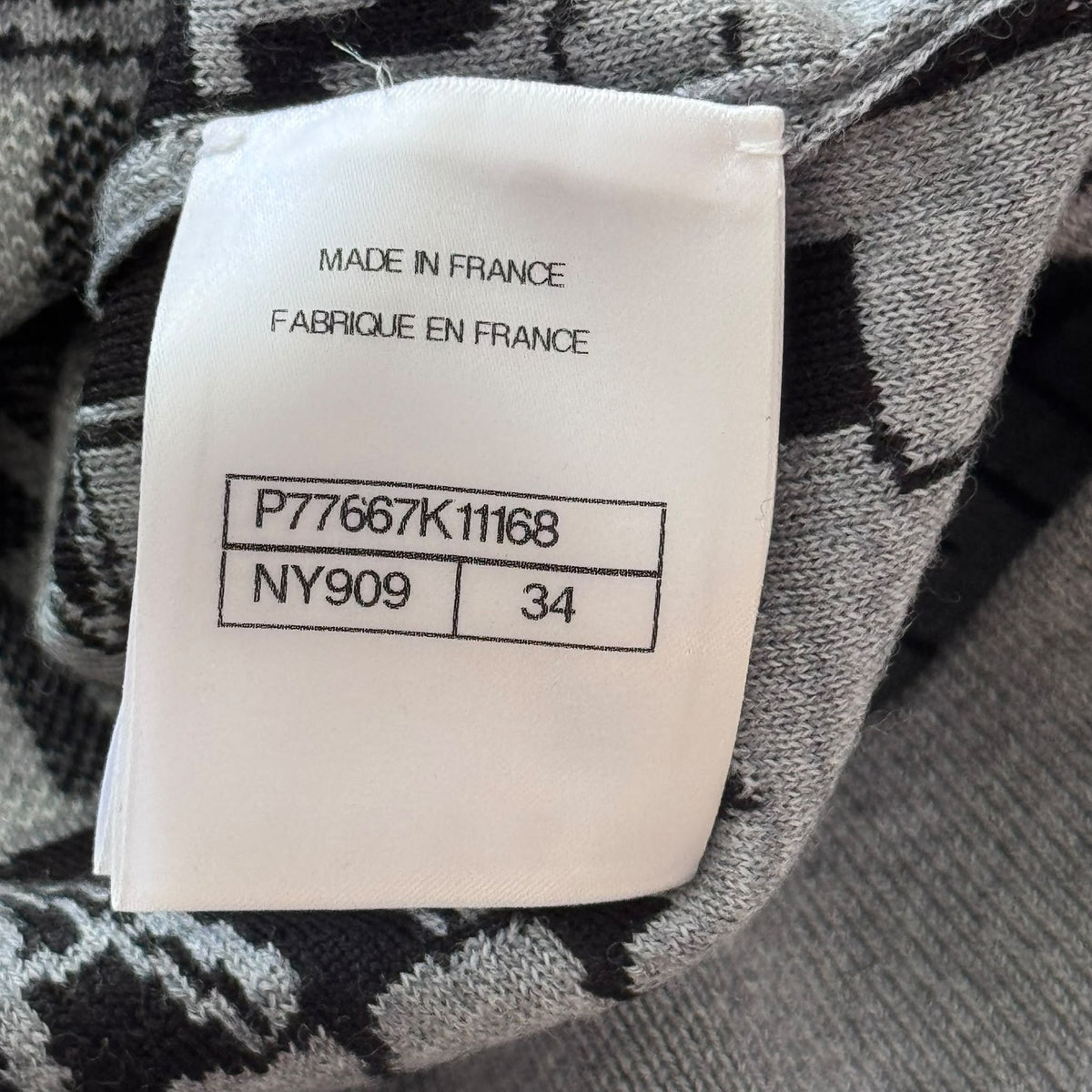 CHANEL – SWEATER PARIS–MANCHESTER IN WOOL MÉTIERS D’ART 2023/24 SIZE FR 34 / IT 38