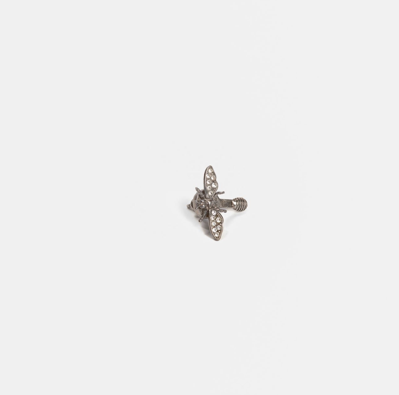 DIOR - EARRINGS J’ADIOR AND BEE WITH SILVER CRYSTALS