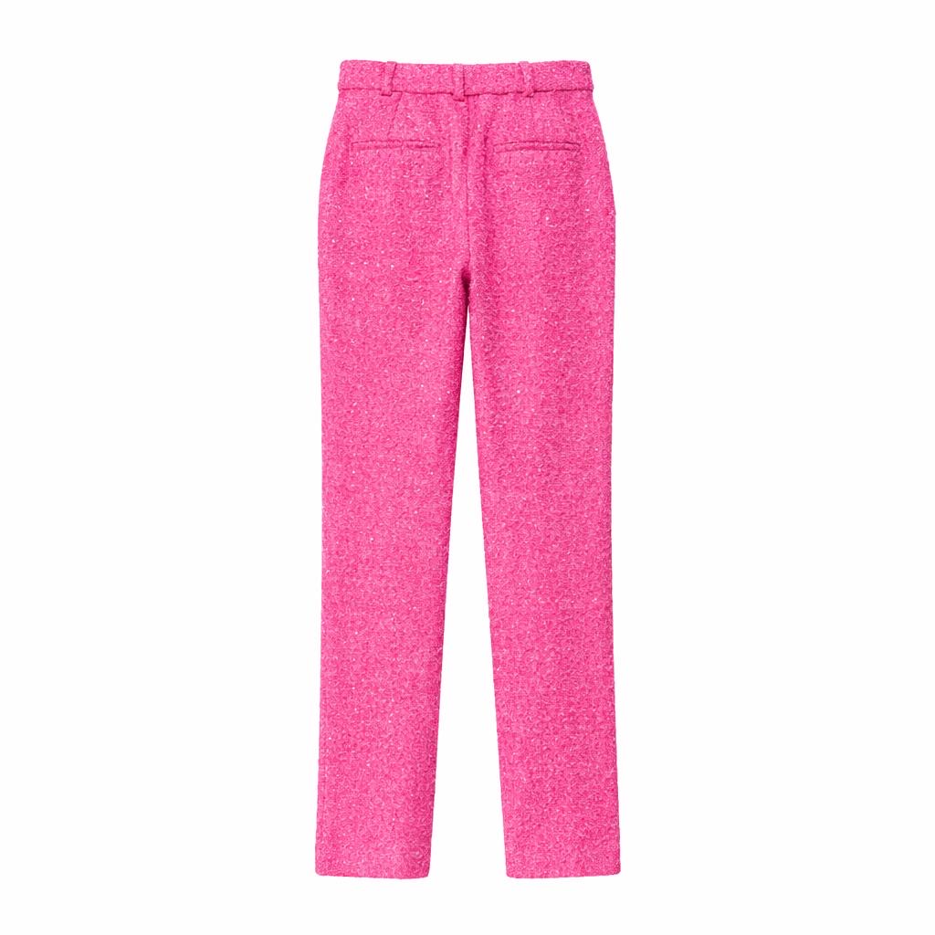 DOLCE & GABBANA - SET JACKET & TROUSERS SEQUIN FUCHSIA SIZE 38 IT