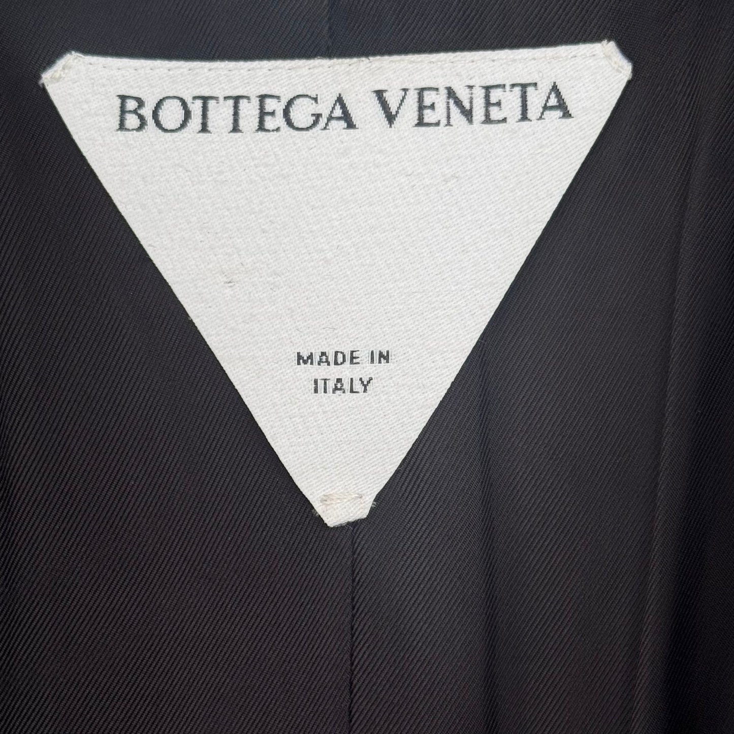 BOTTEGA VENETA - BLAZER OTTOMAN BLACK JACKET SIZE 38 IT