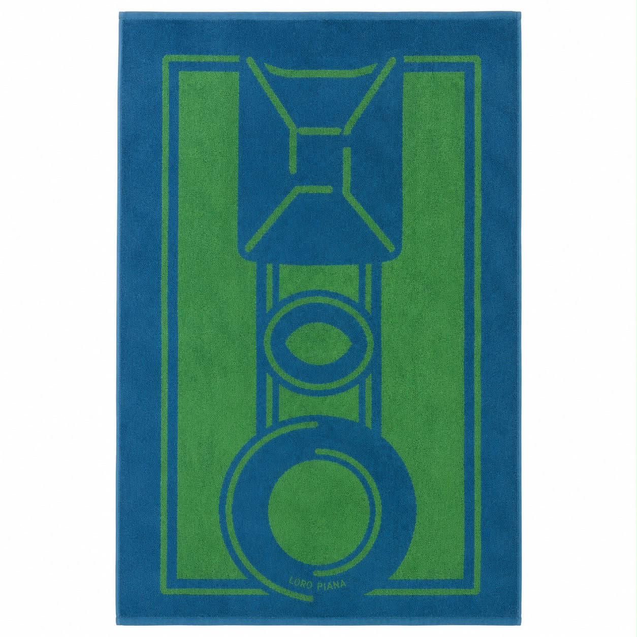 LORO PIANA - *NEW* 2 SET TOWEL & CUSHION SUMMER CHARMS BLUE/GREEN