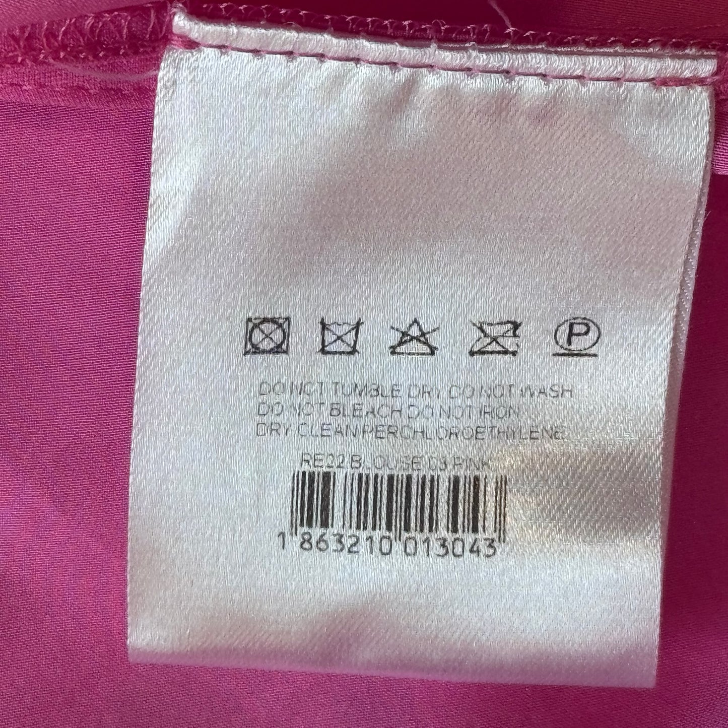 MAGDA BUTRYM - SHIRT FUCHSIA SILK WITH FLOWER SIZE 34 FR