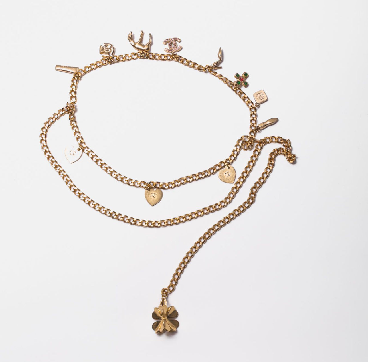 CHANEL - BELT GOLD CHAIN WITH CHARMS