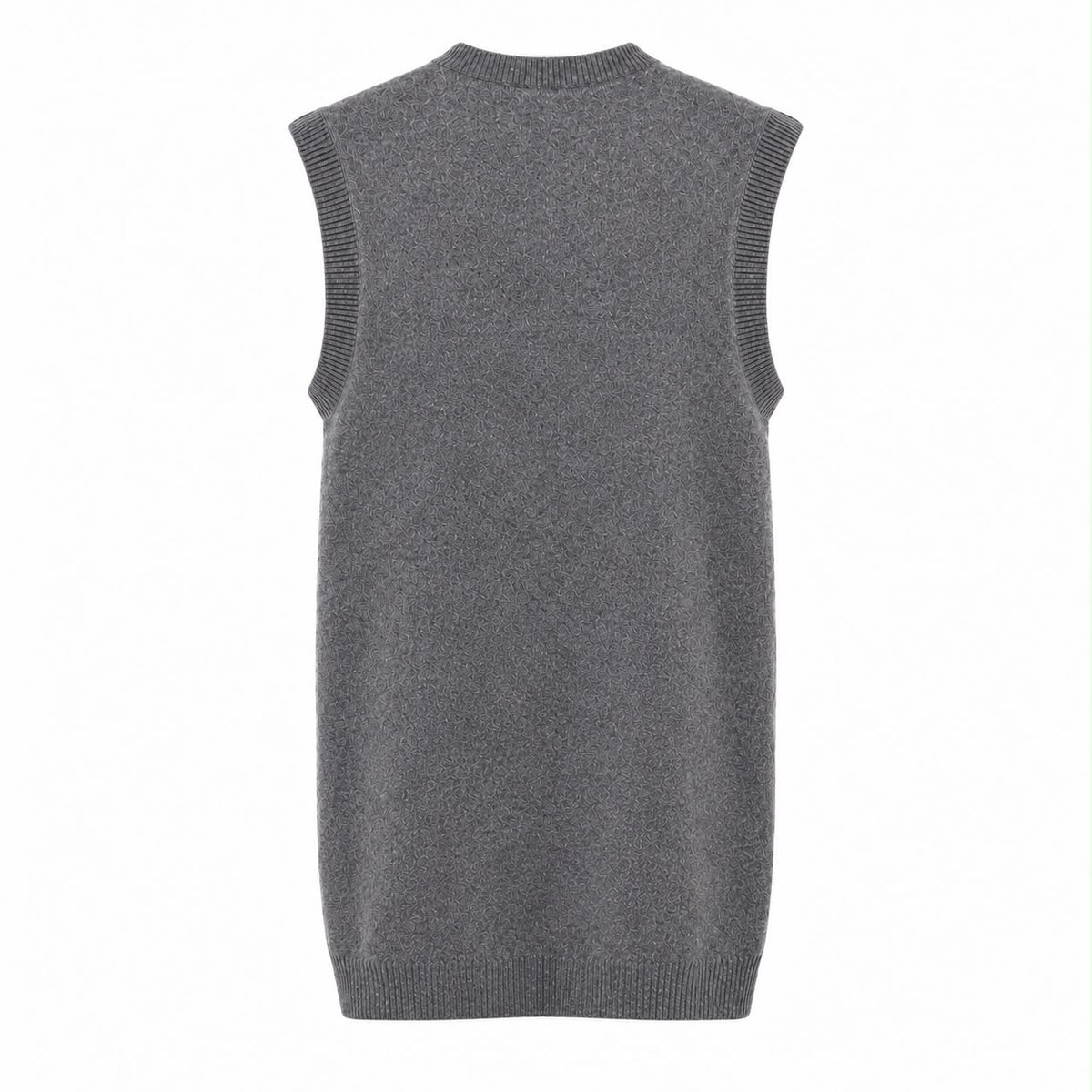 PRADA - SWEATER CASHMERE GREY LONG SLEVELESS SIZE 40 IT