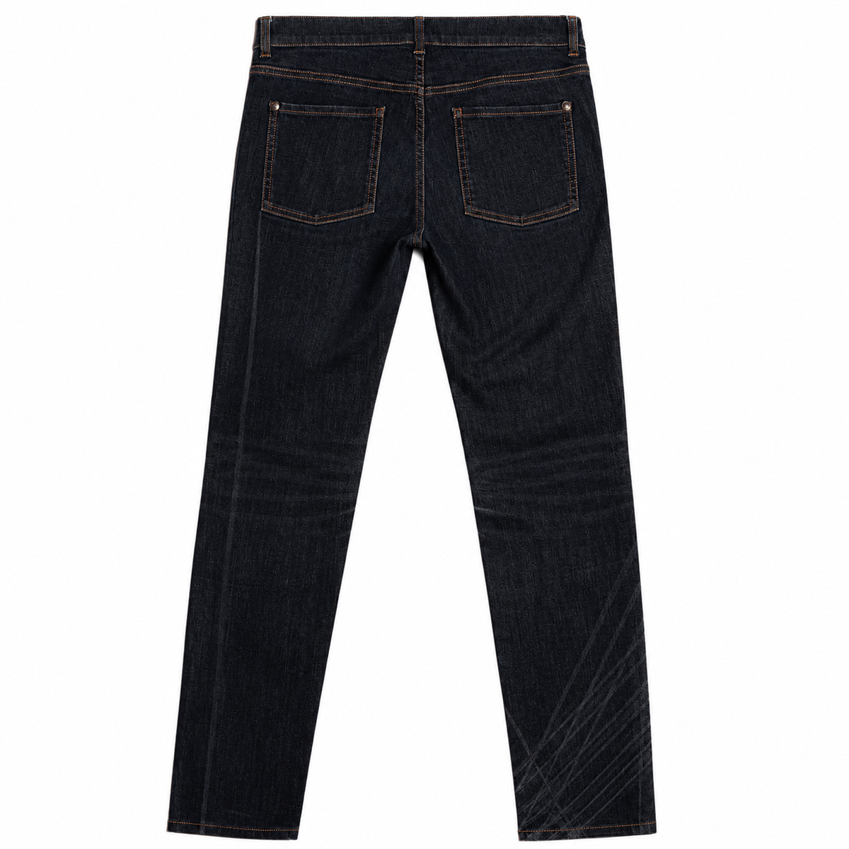 CHANEL - BLACK GRAPHIC JEANS SIZE 38 FR