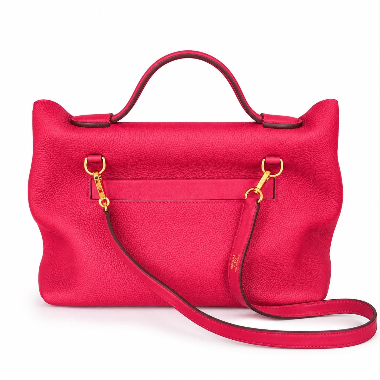 HERMÈS - BAG 24/24 ROUGE VIF & ROUGE PIMENT TAURILLON LEATHER SIZE 29