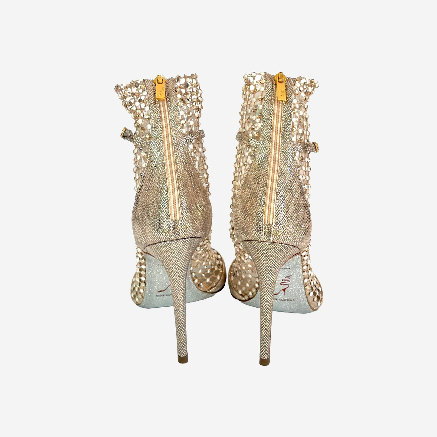 RENÉ CAOVILLA - GALAXIA CRYSTAL GOLD PUMPS SIZE 39 EU