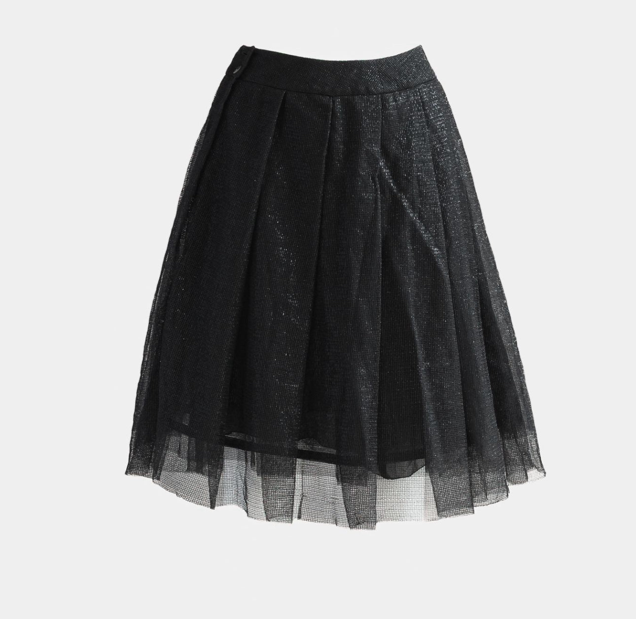 CHANEL - SKIRT MINI BLACK SIZE 38 FR