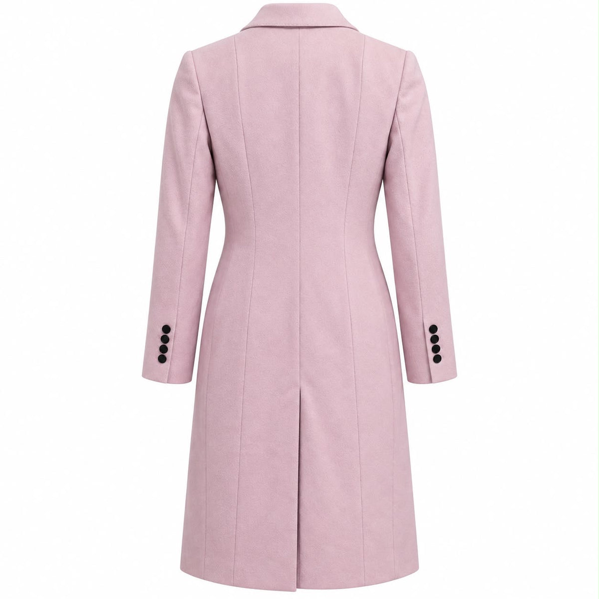 DOLCE & GABBANA - LONG COAT BON TON PINK WOOL SIZE 38 IT
