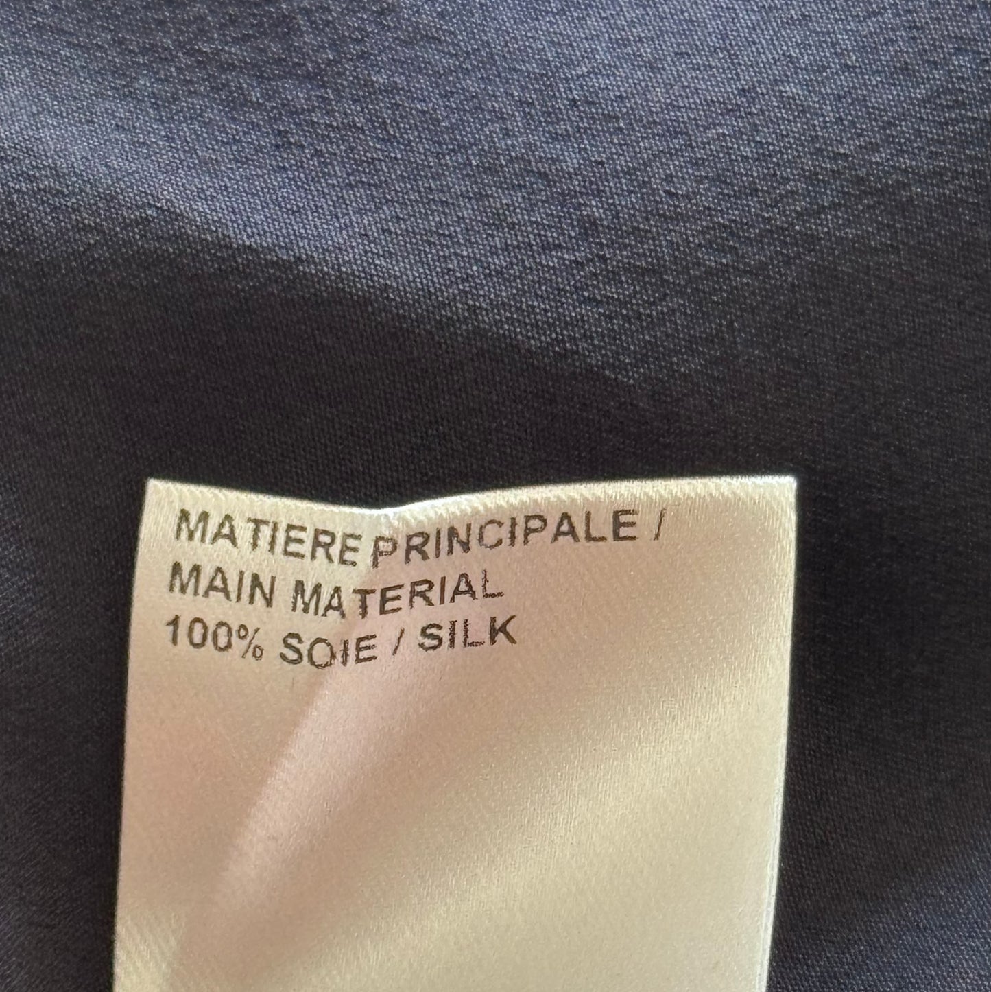 CHLOÉ - SET SHIRT AND MAXI SKIRT NAVY BLUE SIZE 34 FR
