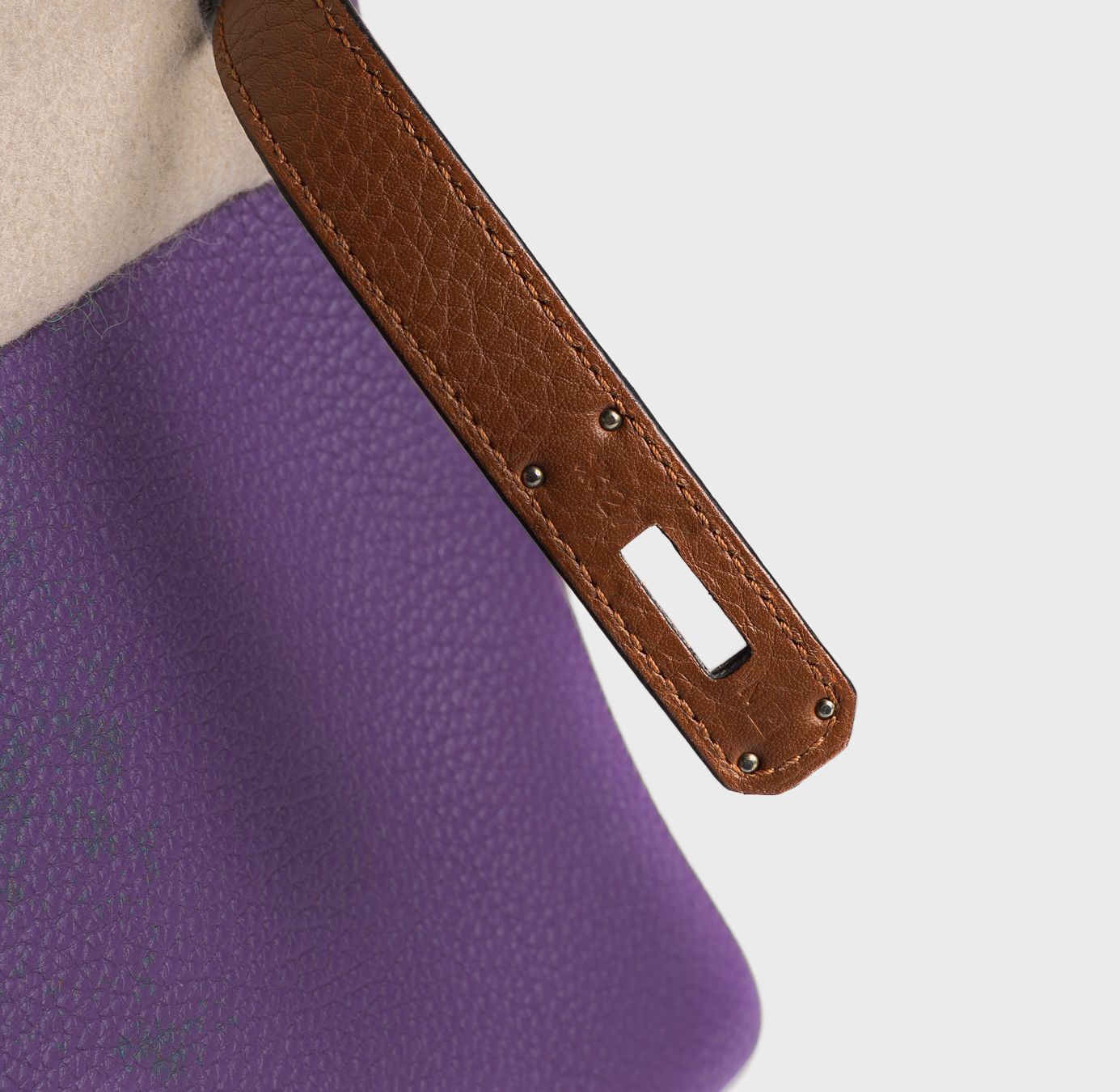 HERMÈS - BAG KELLY 32 ARLEQUIN CLEMENCE LEATHER