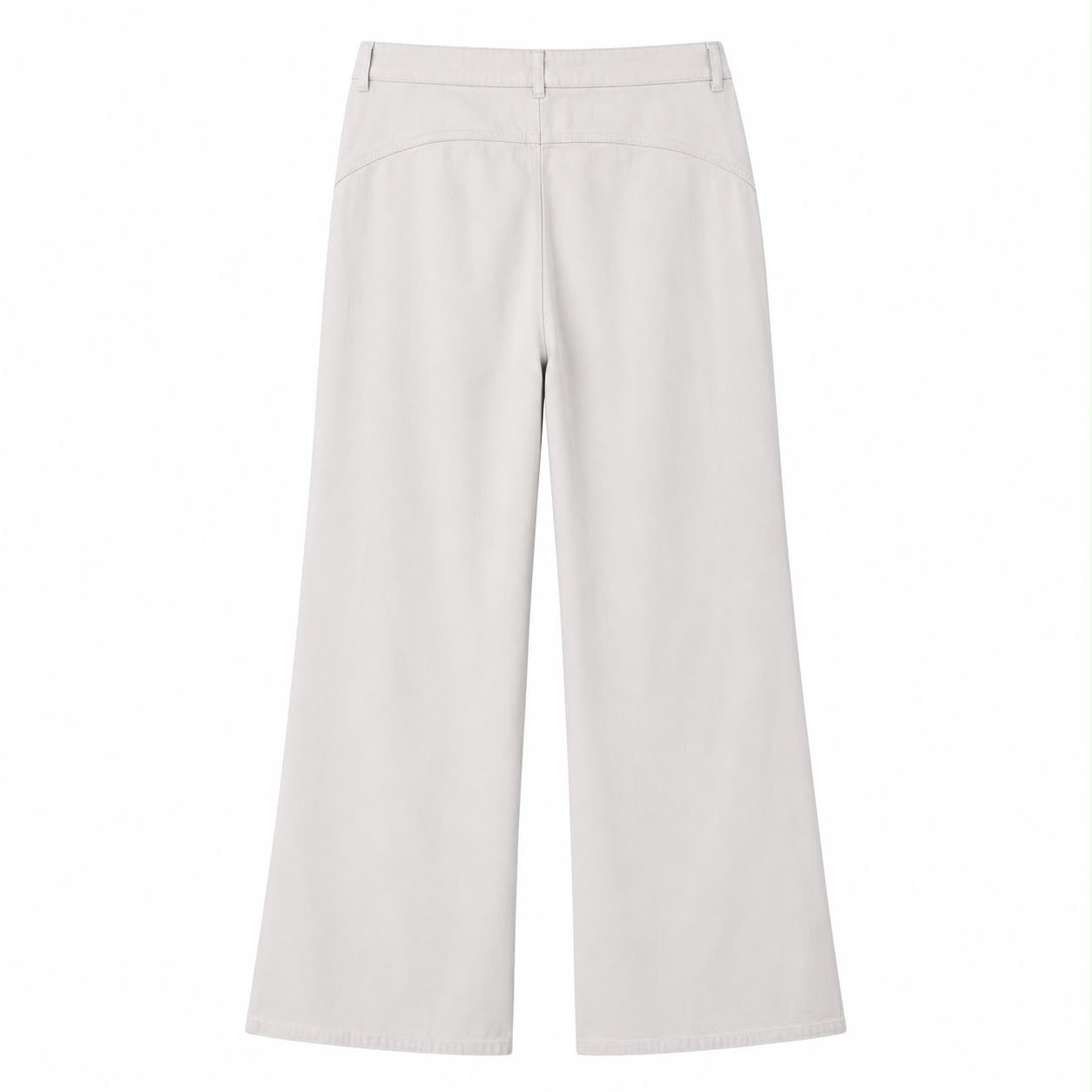 CHANEL - *NEW* TROUSERS WHITE DENIM SIZE 48FR