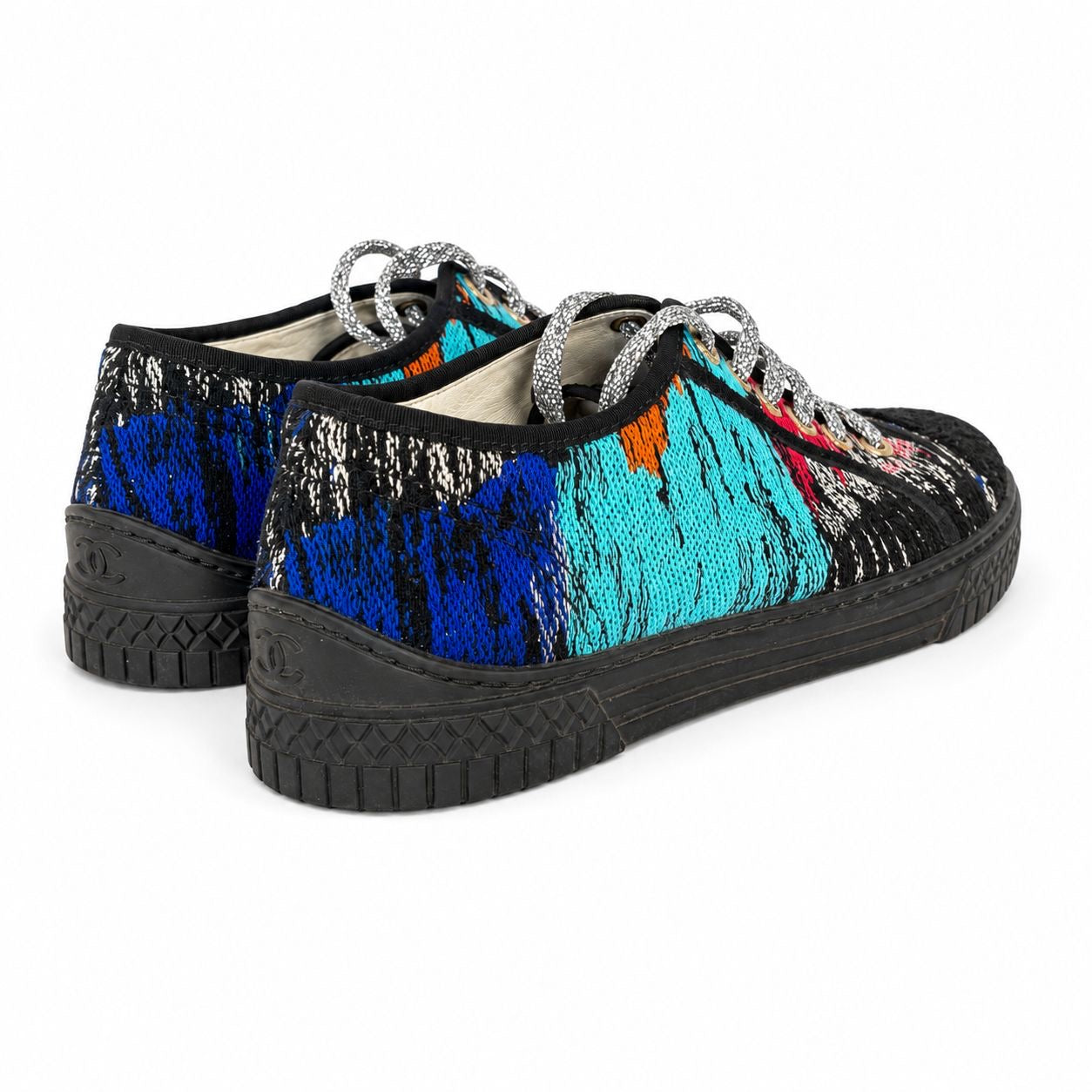 CHANEL - SNEAKERS LOW TWEED MULTICOLOR SIZE 40 EU