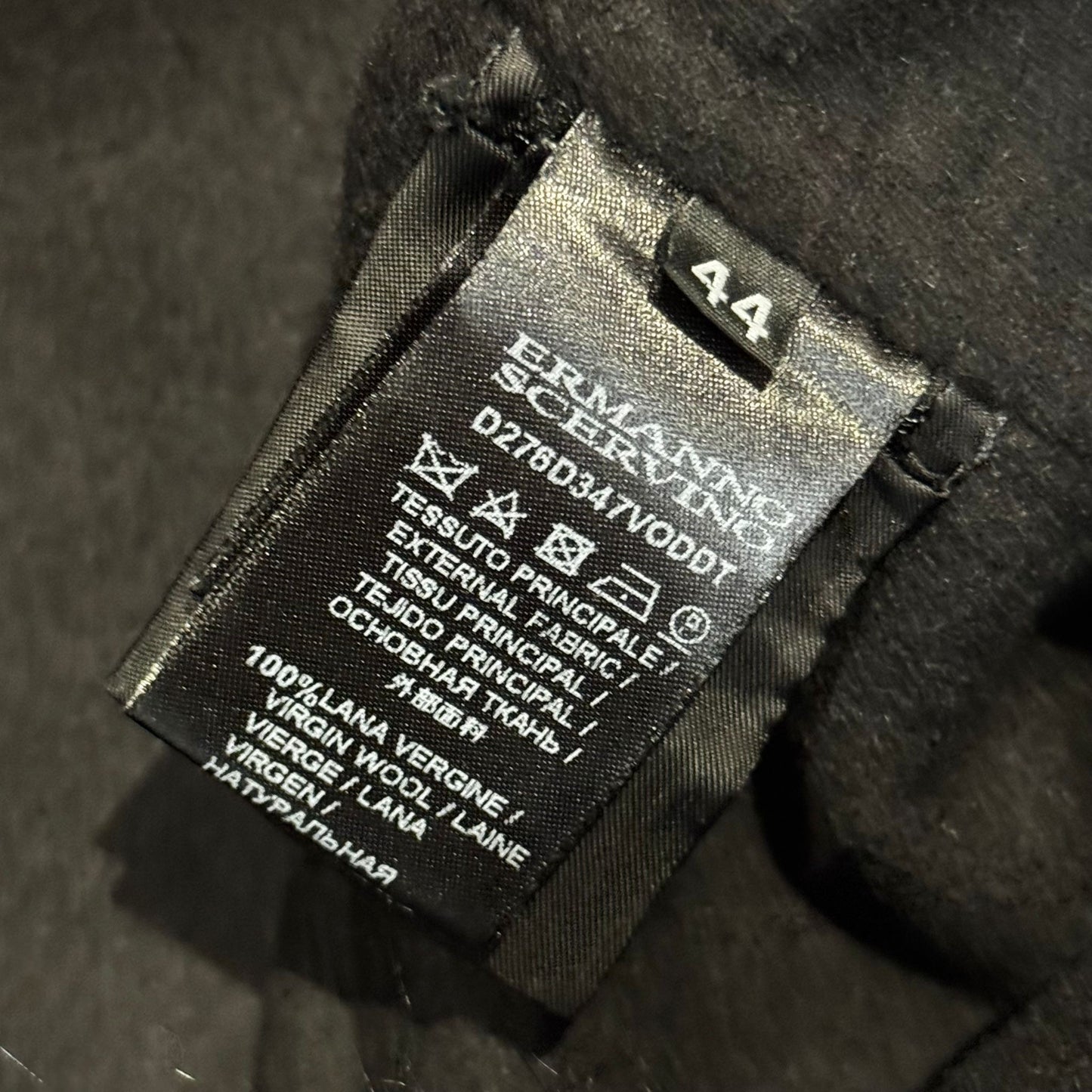 SCERVINO - COAT BLACK WOOL WITH FOX SIZE 44 IT