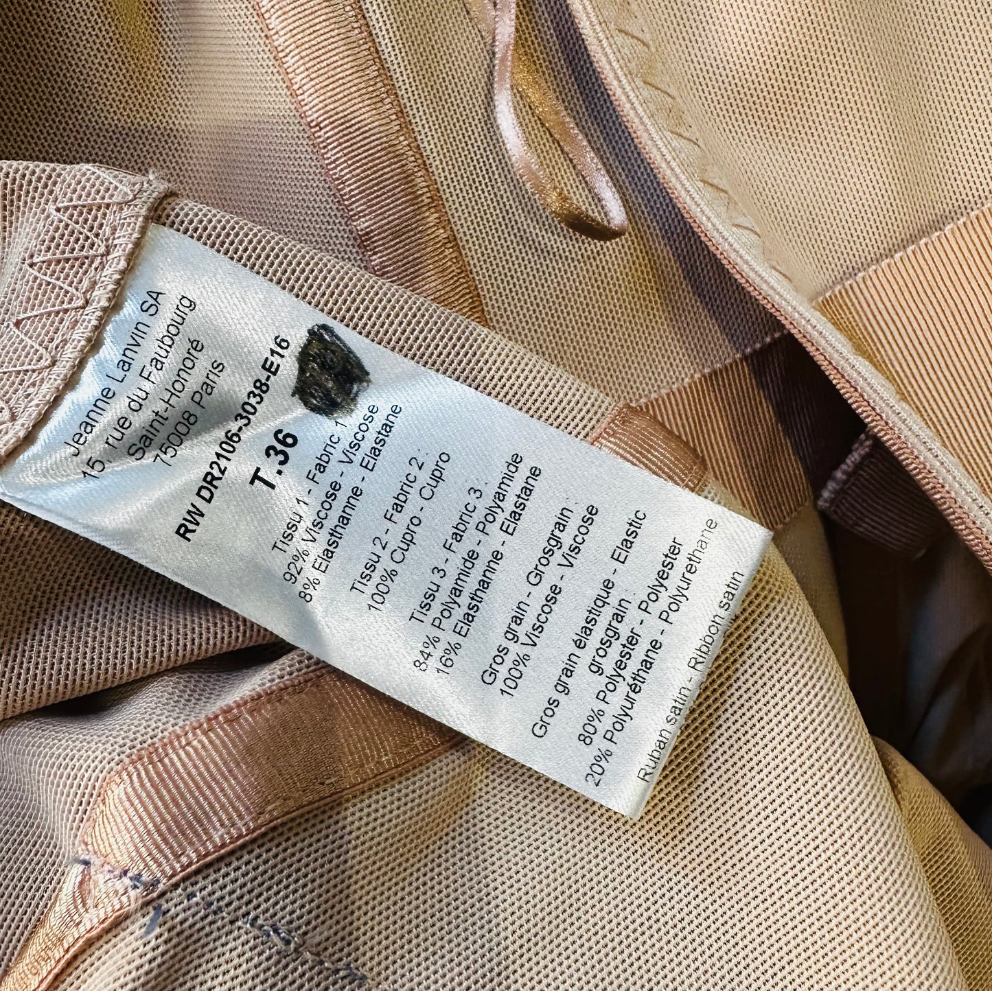 LANVIN - *BRAND NEW* DRESS COCKTAIL SIZE 36 FR