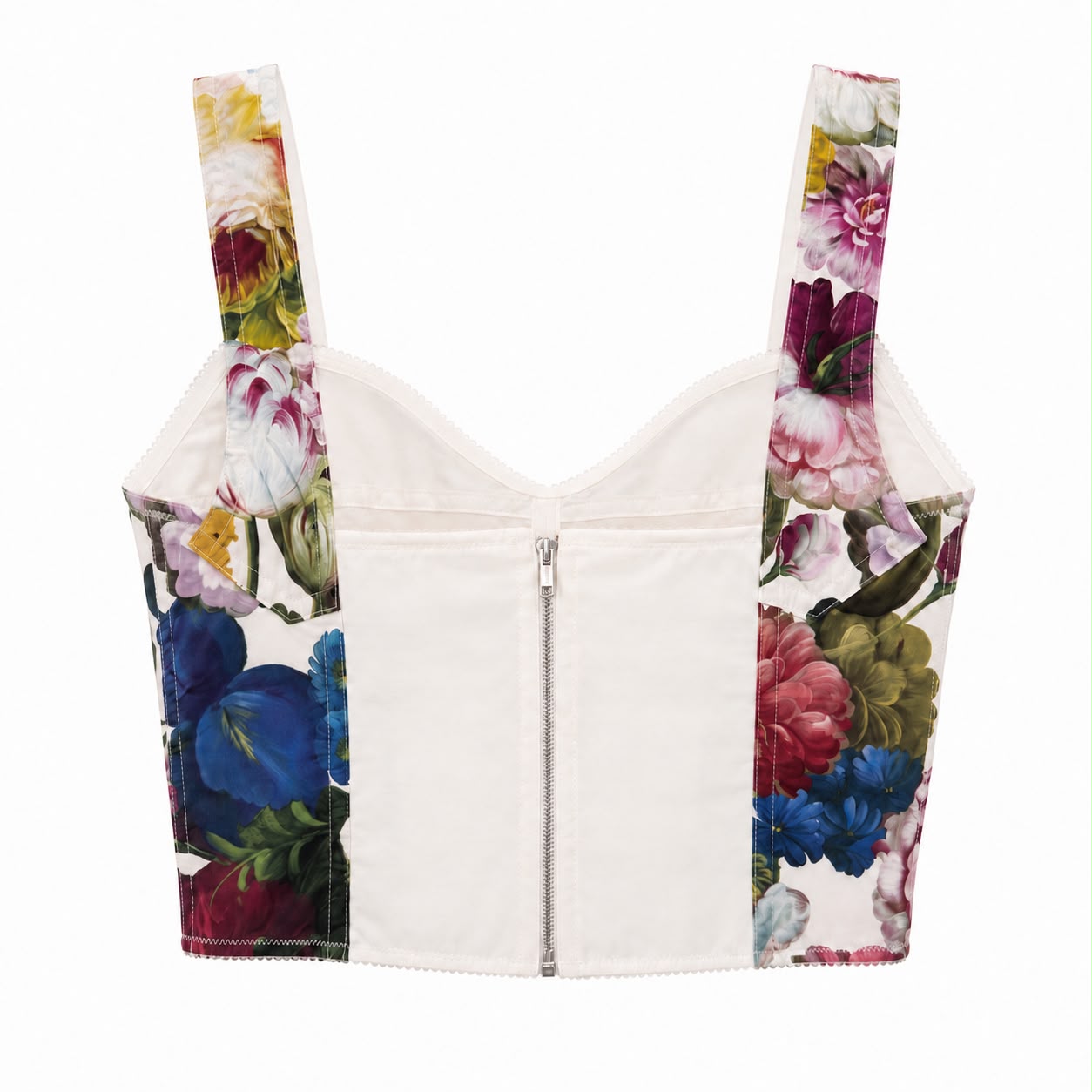 DOLCE & GABBANA - *COLLECTION 2026* BUSTIER TOP FLORAL MULTICOLOR SIZE 40 IT