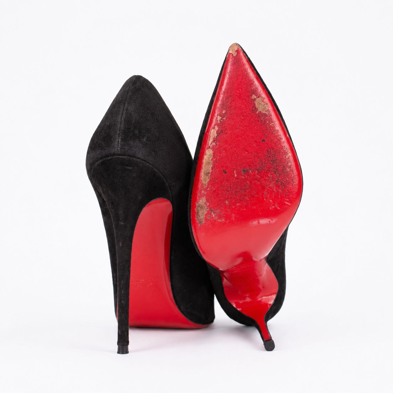 LOUBOUTIN - PUMPS SO KATE BLACK SUEDE SIZE 39 EU