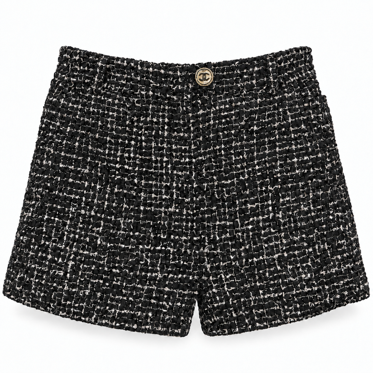 CHANEL - SHORTS TWEED BLACK & WHITE COLLECTION 2024 SIZE 38 FR