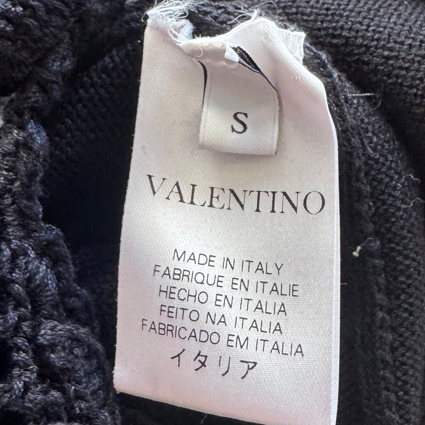 VALENTINO - SKIRT BLACK EMBROIDERED WITH FLORAL APPLIQUÉS SIZE S