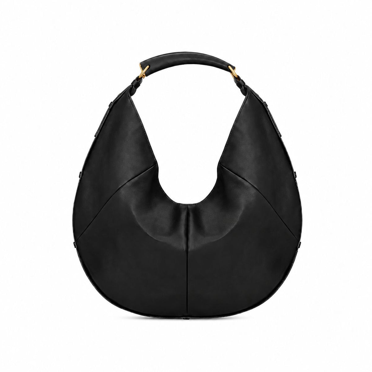 SAINT LAURENT - BAG MOMBASA LARGE BLACK CALFSKIN
