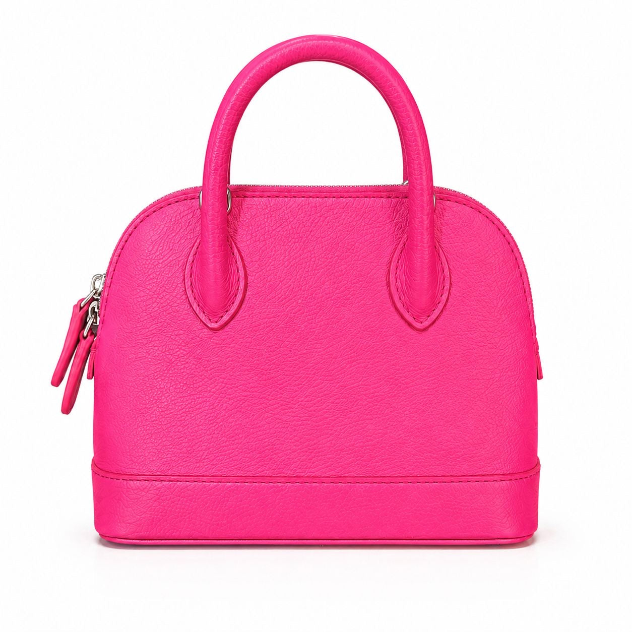 BALENCIAGA - BAG VILLE XXS FUCHSIA PINK GRAINED CALFSKIN