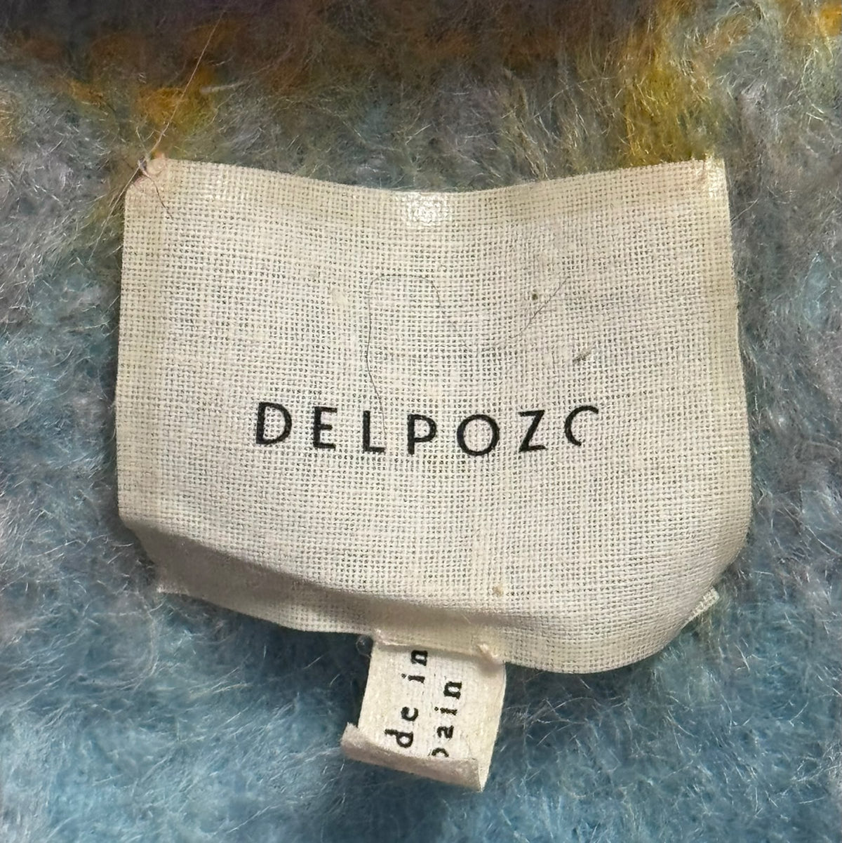 DELPOZO - CAPE COAT MULTICOLOR SIZE 38