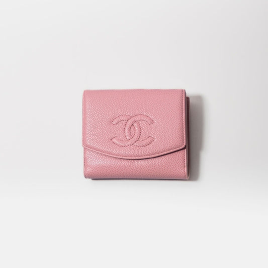 CHANEL - WALLET PINK CAVIAR LEATHER