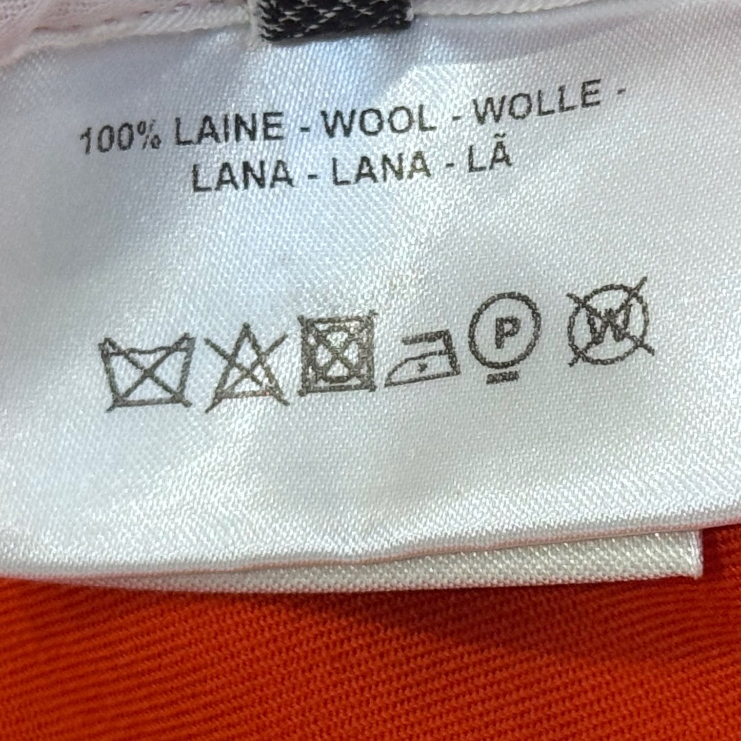 HERMÈS - TROUSERS WIDE-LEG ORANGE SIZE 34 FR
