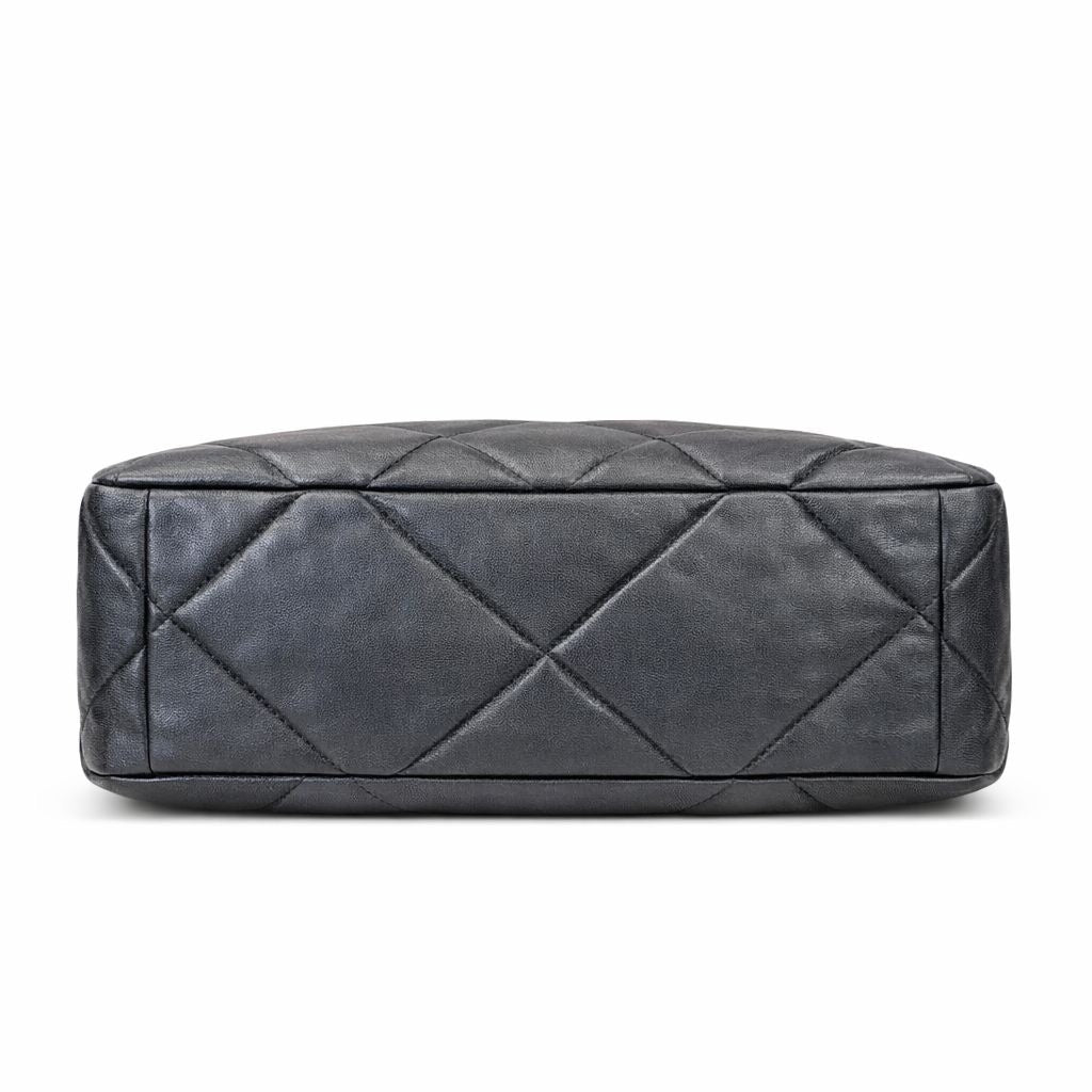 CHANEL - BAG CHANEL 19 BLACK LAMBSKIN