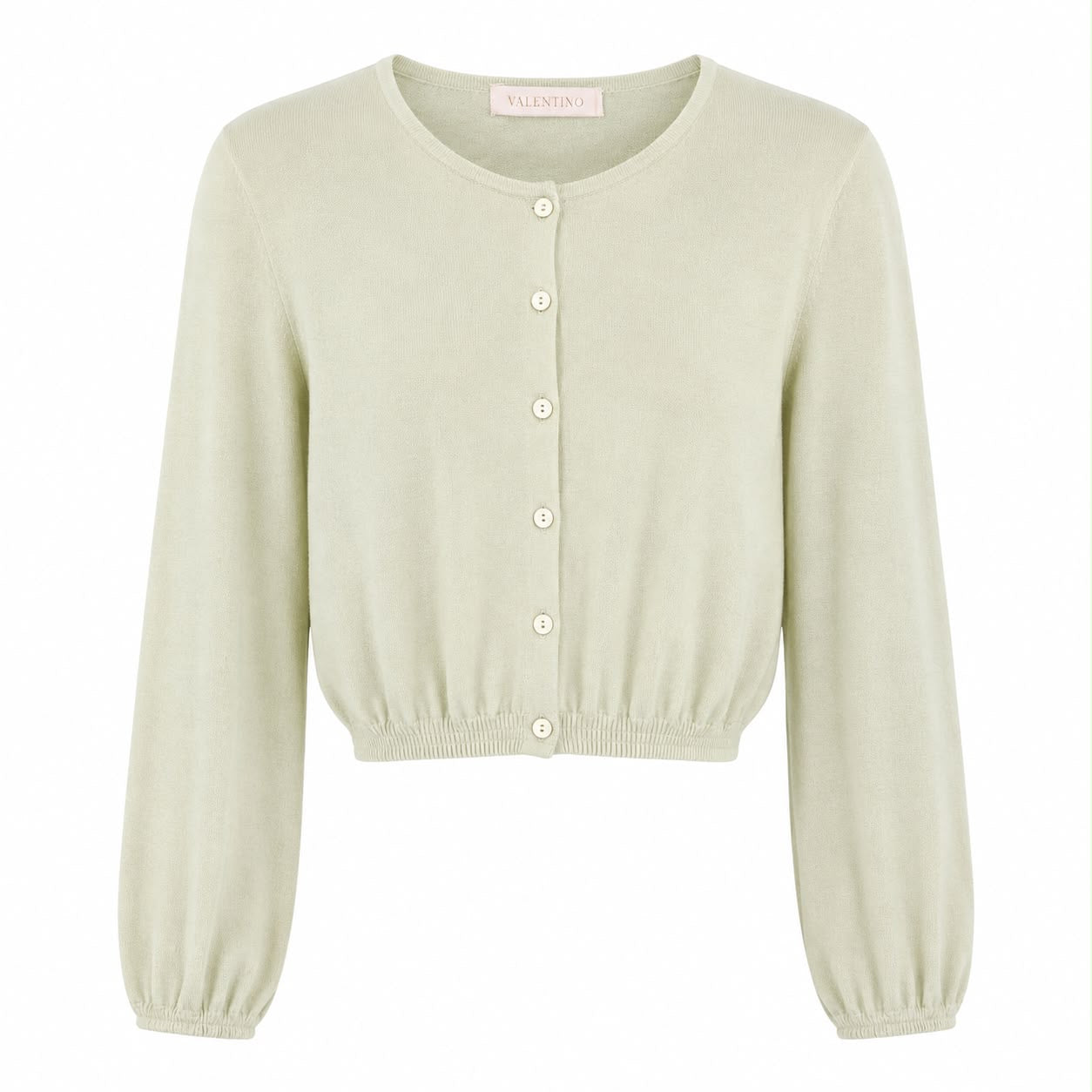 VALENTINO - DRESS & CARDIGAN SET LIGHT GREEN EMBELLISHED SIZE S