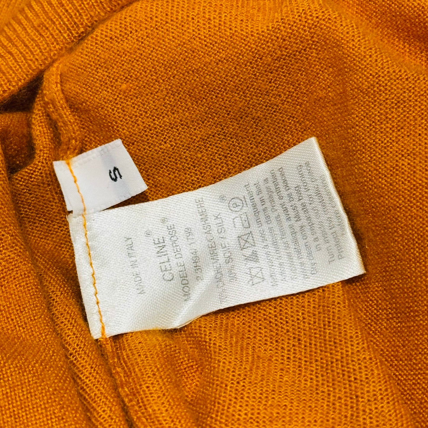 CÉLINE - SWEATER TURTLENECK CASHMERE AND SILK SIZE S